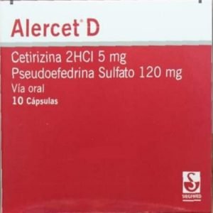 ALERCET D X10 CAPS