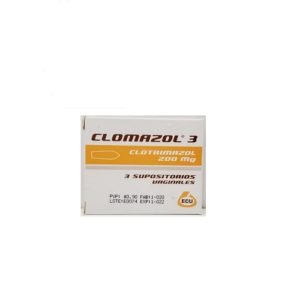 CLOMAZOL 3- 200MG SUPOSITORIO VAGINALX3