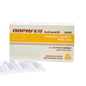 NAPAFEN SUPOSITORIO INFANTIL 300 MG X5