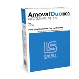 AMOVAL DUO 800 MG SUSP X70ML