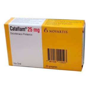 CATAFLAM 25 MG GRAGEAS SUELTAS