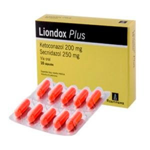 LIONDOX PLUS 200/250 MG X10 CAPS