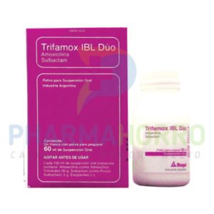 TRIFAMOX IBL DUO SUSP 1G/250 MG X60 ML
